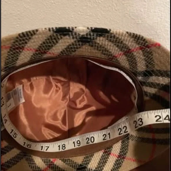 Burberry Beige and Black Plaid Hat - Picture 3 of 5